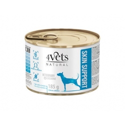 4Vets Natural Skin Support 185 g - Mokra karma weterynaryjna dla psa z problemami dermatologicznymi